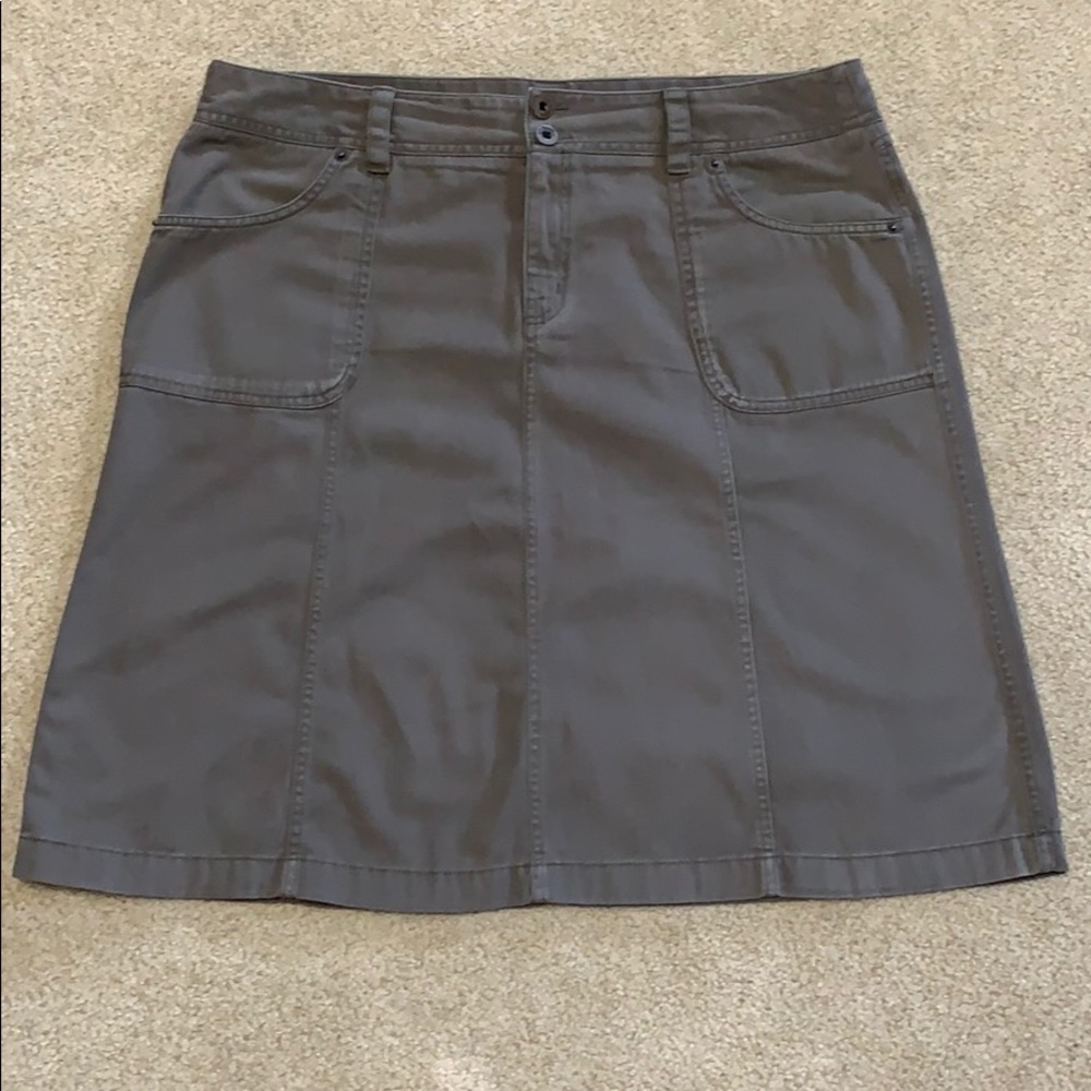 Women’s brown/gray denim skirt